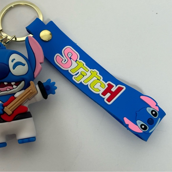 Disneys Stitch Elvis 3D Silicone Keychain NEW - Picture 8 of 12
